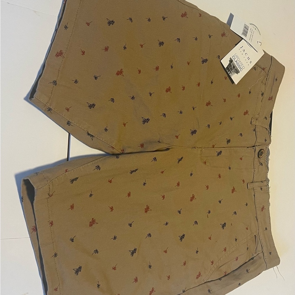 Jachs Tan Flat Bleecker Front Shorts - 30 and 31 available
